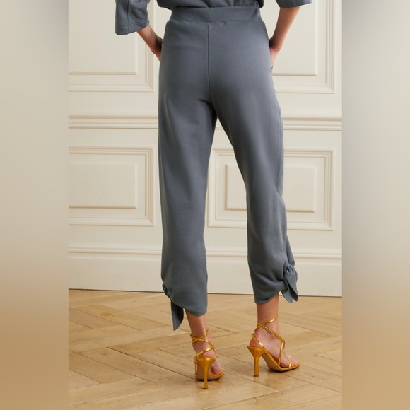 Tibi Grey XXS side tie stretch jersey sweatpants EUC (Gray) - Picture 3 of 5